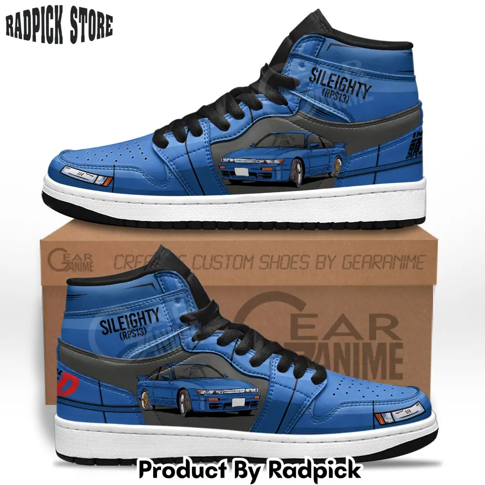 Initial d sileighty car air jordan high top sneakers anime mn27  rp0250497
